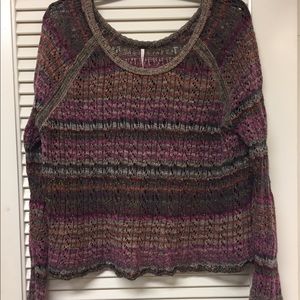 Free People Cropped knit sweater